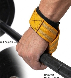 Sangles de soutien pour poignet en forme de 8, fermeture réglable à boucle auto-agrippante, unisexe, pour musculation, entraînement de force, antidérapantes - Product Image 5