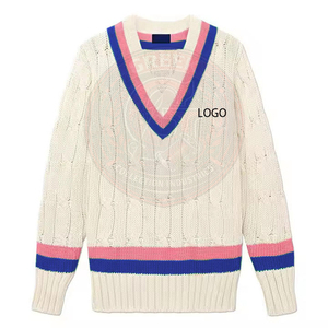 Cardigan d'hiver en acrylique tricoté à col en V pour hommes et femmes, manches longues, respirant, anti-plis, avec boutons recouverts - Product Image 1