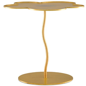 Table d'appoint moderne en laiton avec plateau en forme de nuage, design contemporain, tables d'appoint pour salon - Product Image 1
