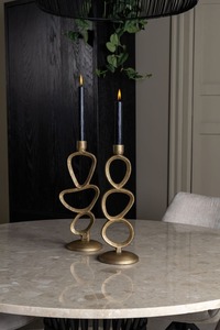 Juego de 3 Portavelas Metálicos con Forma de Flor para Decoración del Hogar y Bodas, Juego de Velas sin Llama - Product Image 2