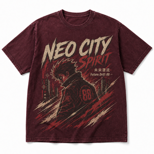 Camiseta Vintage Lavada de Algodón Pesado para Hombre, 300 Gramos, Cuello Redondo, Manga Corta, Lisa, con Logotipo Personalizado, Estilo Urbano, OEM ODM - Product Image 4