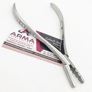 3 Hole Hair Plier Stainless Steel <b>Micro</b> Ring Hair <b>Extension</b> Pliers Sustainable Multi-Functional Hair Removal Tools with Logo - Product Image 1
