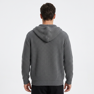 Suéter de Punto con Capucha para Hombre, Talla Grande, Color Sólido, Estilo Casual para Otoño, Antipilling, Diseño de Manga Regular - Product Image 6