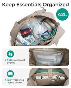 Sac de raquette de tennis et multisports portable en nylon imperméable pour l'extérieur avec design tendance, compartiment à chaussures indépendant, logo personnalisé - Product Image 4