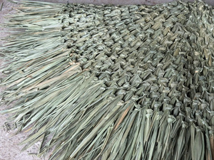 Handwoven Palm Thatch <b>Umbrella</b> Top Steel Rod for Eco-Resorts Glamping Sites Backyard Tiki-Style Setups Event Decoration outdoor - Product Image 3