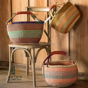 Cesta Bolga Multifuncional de Seagrass Hecha a Mano, Organizador de Almacenamiento al por Mayor, Vietnam ARTEX QUANG PHU - Product Image 5