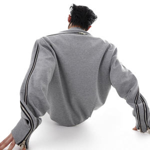 Conjunto de Sudadera y Pantalones Deportivos Personalizados para Hombre, Corte Regular, con Cuello Alto, Traje Deportivo Informal de Dos Piezas para Adolescentes - Product Image 3