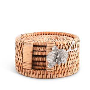 Lot de 6 sous-verres ronds avec support Accessoires de cuisine promotionnels - Product Image 3