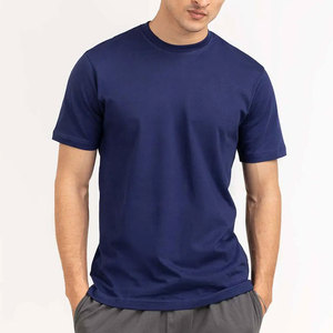 T-shirt pour homme 100 % coton, coupe classique, col rond, numérique, anti-rétrécissement, respirant, en fibre de bambou, écologique, production en usine, personnalisable - Product Image 3