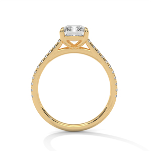 Joyería Fina para Mujer, Anillo de Diamante Cultivado en Laboratorio con Corte Esmeralda, Certificado GRA, Chapado en Oro Amarillo de 14k, Joyería Destiny a Bajo Precio - Product Image 2