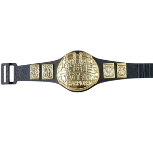 Cinturón de Campeonato de Lucha en Parejas con Emblema Dorado, Cinturón de Título de Cuero Personalizable de Primera Calidad para Deportes y Coleccionistas - Product Image 5
