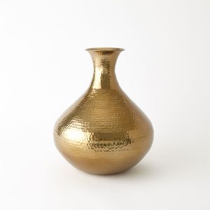 Classic Decorative Metal Vase For Home Decor Traditional Flower Holder For Living Room And Entryway Styling - Product Image 5