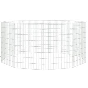 21,3 \ "x31.5 \" Recinto de animales de rango libre Jaula para mascotas de hierro galvanizado de 10 paneles - Product Image 3