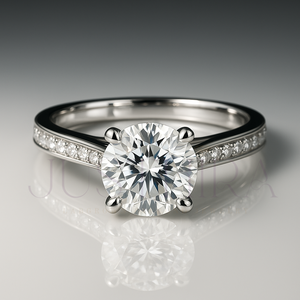 Bague solitaire à diamant rond la plus vendue pour un usage quotidien, au bureau et pour un style élégant, bague de fiançailles et de mariage pour elle - Product Image 3