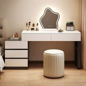 JY Moderno Diseño Barato Madera Maquillaje Vanidades con Espejo Mercado Americano Vietnamita Muebles Duro Melamina Baño Vestidor Uso - Product Image 6