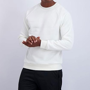 Sudadera de Forro Polar para Hombre, Cuello Redondo, Corte Holgado, Suave, Básica, Cómoda, Mezcla de Algodón, Cálida, Premium - Product Image 4