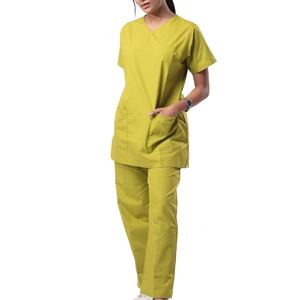 ชุดยูนิฟอร์มพยาบาลสำหรับผู้หญิง ชุดสครับแบบใหม่ล่าสุด ดีไซน์ทันสมัย ผลิตจากโพลีเอสเตอร์ผสมสแปนเด็กซ์ กางเกงจ็อกเกอร์ ชุดพยาบาล รับผลิตแบบ OEM - Product Image 4