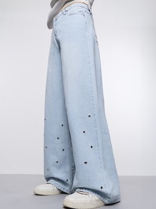 Jeans de Mezclilla Ajustados de Estilo Coreano para Chicas a la Moda, Vintage, Hasta la Rodilla, Resistentes a la Decoloración y Lavables - Product Image 3