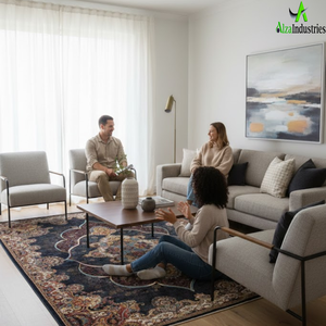 Tapis de luxe traditionnel pour la maison |   Tapis de salon de style persan de qualité supérieure |   Décoration élégante pour la maison |   Collection Inde 2026 - Product Image 3