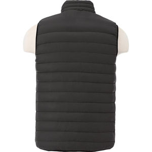 Chaleco Acolchado Azul de Lona para Hombre, Cuello Alto, Cortavientos, Ropa de Abrigo Informal de Otoño, Sin Mangas, Cierre de Cremallera, Tallas Grandes - Product Image 4