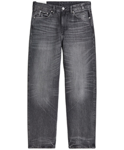 Jeans de mezclilla para hombre de cintura alta y pierna recta, lavado a la piedra, de algodón, informales, para otoño, corte regular, tela de peso medio, alta demanda 2026 - Product Image 3