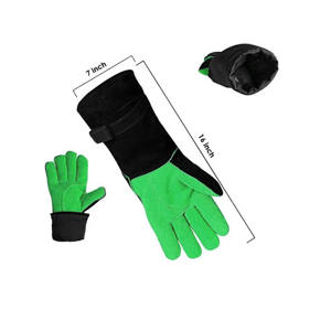 Gants de sécurité industriels en cuir de vachette pleine fleur antidérapants, flexibles et durables, haute performance, avec manchette de sécurité, épaisseur 11 oz pour - Product Image 3