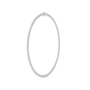 Collares de Cadena Cubana para Hombre con Diamantes Cultivados en Laboratorio, Corte Redondo, Calidad Única, Oro Sólido de 14K, Personalización IGI Disponible - Product Image 1