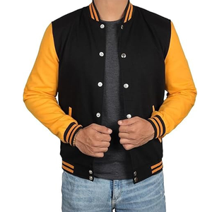 เสื้อแจ็คเก็ตเบสบอลแบบสั่งทำพิเศษสำหรับผู้ชาย รุ่น Voristy - Product Image 5