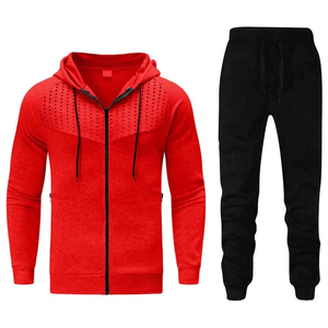 Ensemble de survêtement 2 pièces respirant pour homme, 100 % coton, vente en gros, design personnalisé, idéal pour l'hiver - Product Image 4