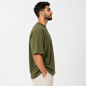 T-shirts surdimensionnés de qualité supérieure pour hommes, avec une texture douce, une forme confortable, une liberté de mouvement facile, une sensation respirante et une qualité durable. - Product Image 2