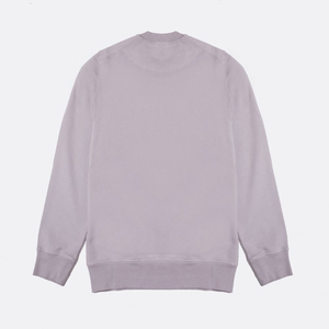 Sudadera de Cuello Redondo, Color Gris Sólido, 100% Algodón Tejido, Manga Larga, Diseño Minimalista, Ropa de Otoño - Product Image 5