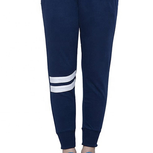 Pantalon cargo long en maille bleu marine tendance pour femme, respirant, avec cordon de serrage à nœud, style printemps - Product Image 5
