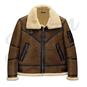 Genuine Cow Leather <b>Jacket</b> for Men Fashion Winter Leather Coat Wholesale Supplier Casual <b>Biker</b> <b>Jacket</b> Wholesale Alibaba Supplier - Product Image 6