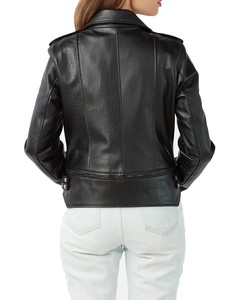<b>Women</b> Casual Leather <b>Jacket</b> Premium Faux Leather Streetwear Fashion Outerwear OEM ODM Wholesale Manufacturer - Product Image 2