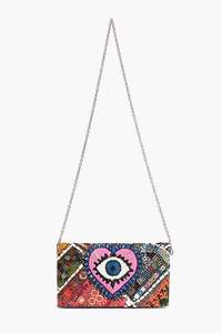 Bolso de Mano Pequeño con Cuentas Bordadas a Mano, Diseño Intrincado con Motivos Florales, Estilo Vintage y Moderno - Product Image 6