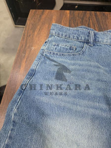 New Custom Logo Plus Size <b>Canvas</b> Eco-Friendly <b>Animal</b> Print Vintage High Waisted Wide Leg Loose Micro Elastic Boyfriend Pant for - Product Image 2