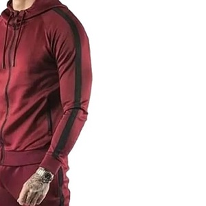 Fitness Gym Sweatshirt Custom Jogger Set Plain Sports Men Hoodie Zip up Suit High Quality Breathable Gym Men's <b>Tracksuit</b> - Product Image 3