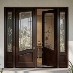 Personaliza tu Puerta de Entrada de Madera Sólida, Diseño Tradicional, Estilo Abatible, Puerta Exterior con Acabado para Uso Doméstico GA-48G - Product Image 3