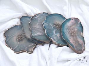 Agate coasters from India <b>table</b> decoration coasters luxury placemats available at factory price - Product Image 3