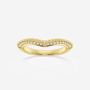 แหวนเพชรโรสโกลด์สำหรับผู้หญิง ดีไซน์คลาสสิกแบบ Eternity Band ประดับเพชรแบบ Channel Setting เหมาะสำหรับงานแต่งงาน - Product Image 3