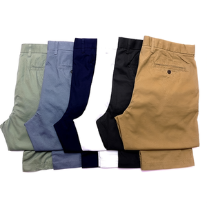 Pantalones Cargo Casuales de Algodón para Hombre, Color Negro, Tallas XL y 4XL, Cintura Media, Arrugados, con Decoración de Cremallera, Lote de Stock de Bangladesh - Product Image 3
