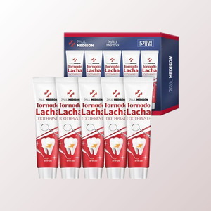 Pasta de dientes WB Korean K-Beauty Polmedison Tornado Racha, set de 5 piezas, hecho en Corea, 100g, sabor manzana y menta - Product Image 5