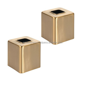 Soporte de papel tisú de Metal decorativo, caja de pañuelos de mesa, caja de pañuelos de lujo martillada chapada en cobre para habitación de Hotel - Product Image 5