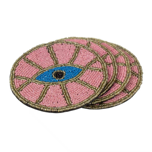 Posavasos con Cuentas Multicolores, Diferentes Diseños, Posavasos Bordados Más Vendidos para Decoración de Mesa - Product Image 5