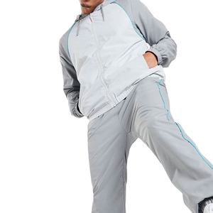 Múltiples colores de moda para hombres de talla grande cremallera completa 100% algodón polar Casual gimnasio Joggers conjuntos ropa deportiva chándal - Product Image 1