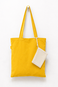 Sac fourre-tout en toile verte avec pochette zippée et poignée d'épaule pour le shopping et les affaires - Product Image 2