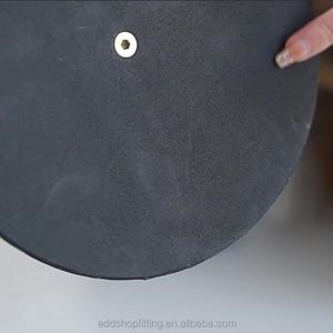 Étagère rotative de table en acier inoxydable durable à 8 crochets pour présentation de bijoux et boucles d'oreilles en magasin - Product Image 6