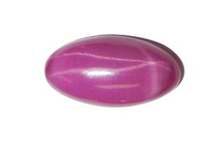 Rubis étoilé ovale 11x22 mm 15,5 carats, cabochon poli créé en laboratoire avec effet étoile à 6 branches pour la fabrication de bijoux - Product Image 4