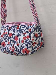 Sac à bandoulière matelassé en coton pour femme, style bohème, imprimé floral, lavable, écologique, sacoche d'été simple - Product Image 3