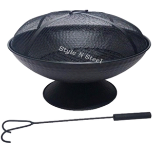 Brasero d'intérieur en fer avec peinture résistante à la chaleur, design autoportant, chauffage extérieur au charbon/bois - Product Image 1